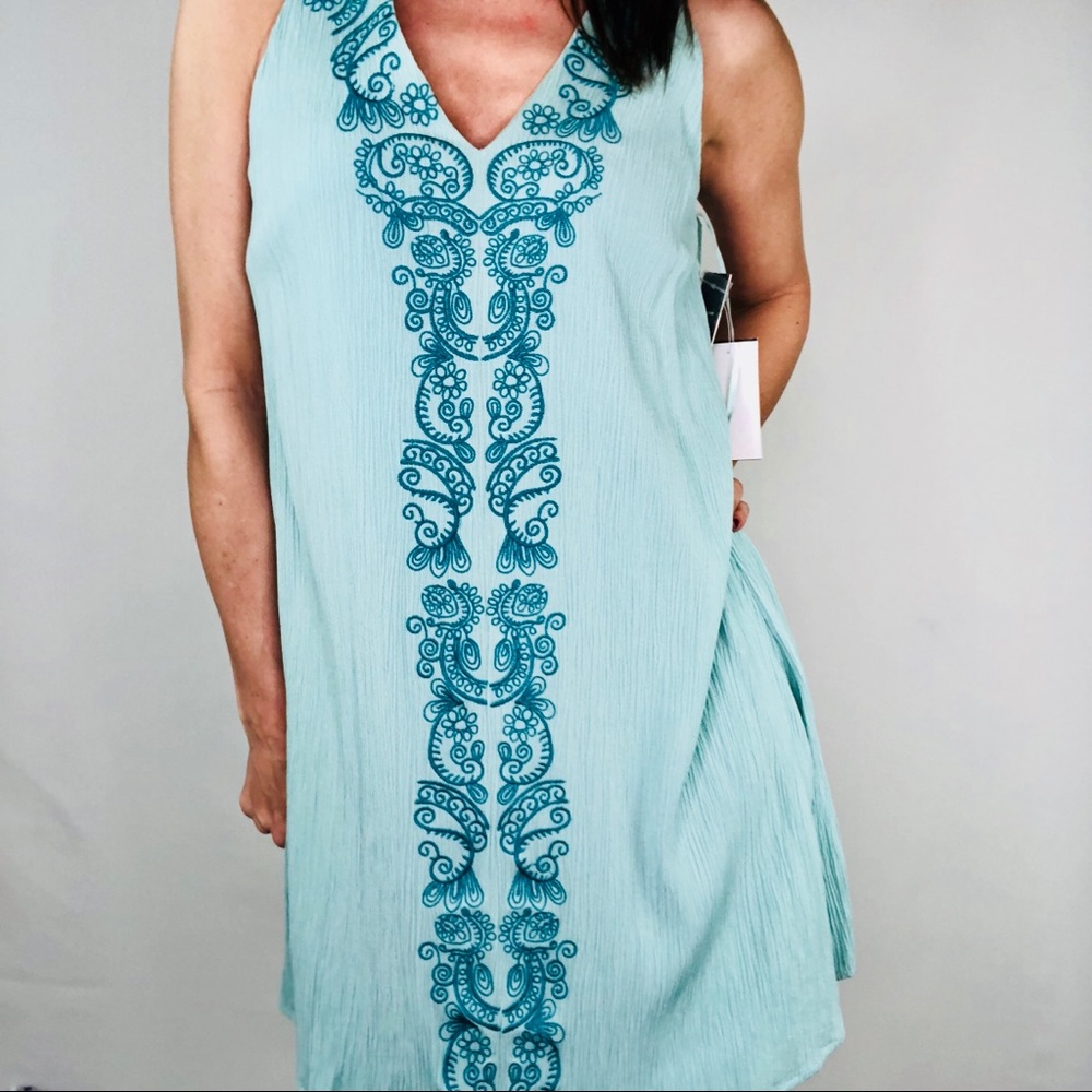 Luxology dress boho embroidered choker collar - Picture 3 of 8